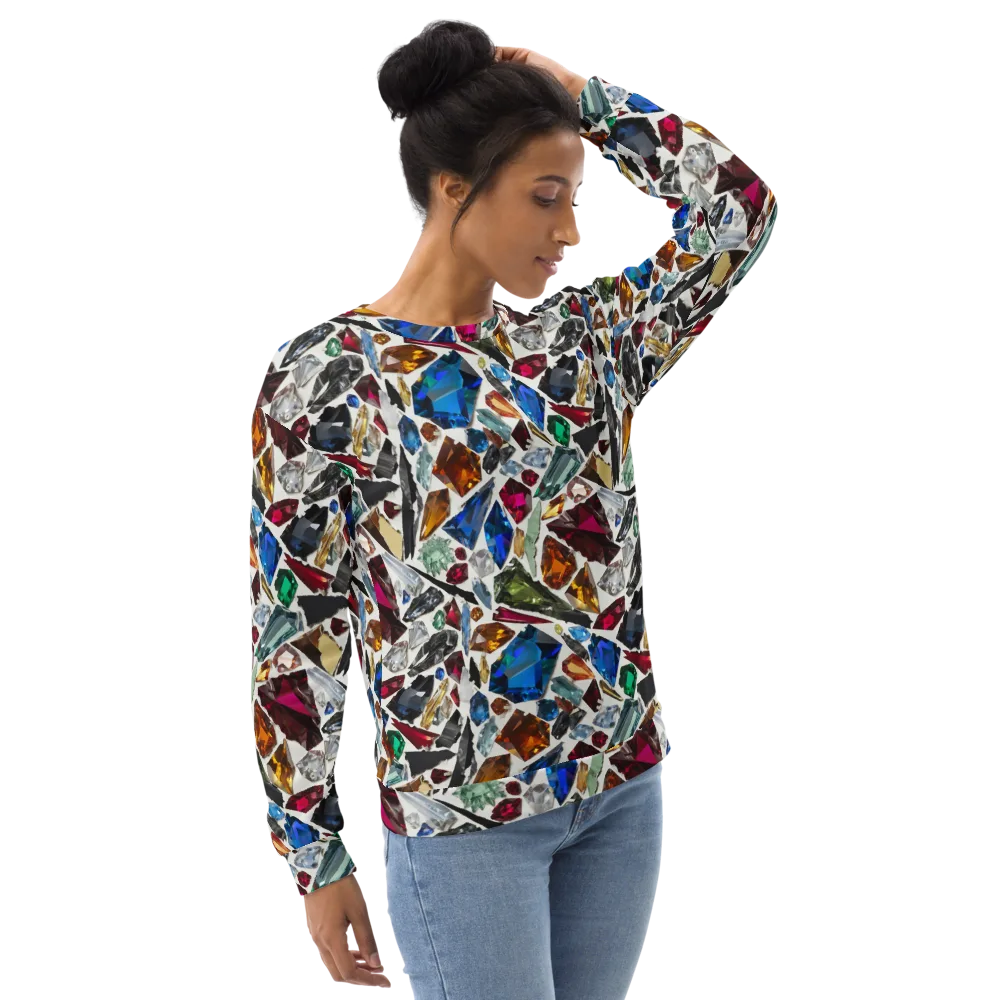 Gemstone Scatter on Sweatshirt — Right Front