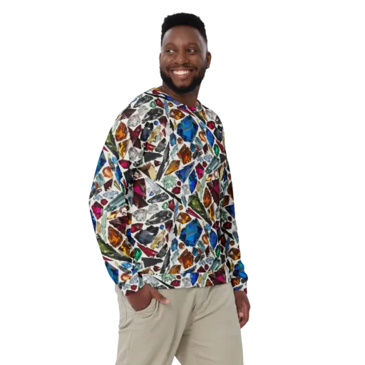 Gemstone Scatter on a Sweatshirt