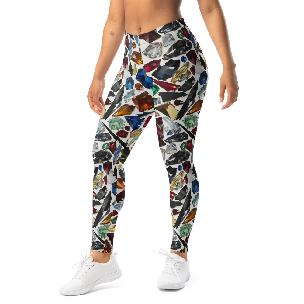 Gemstone Scatter on Leggings — Left Front