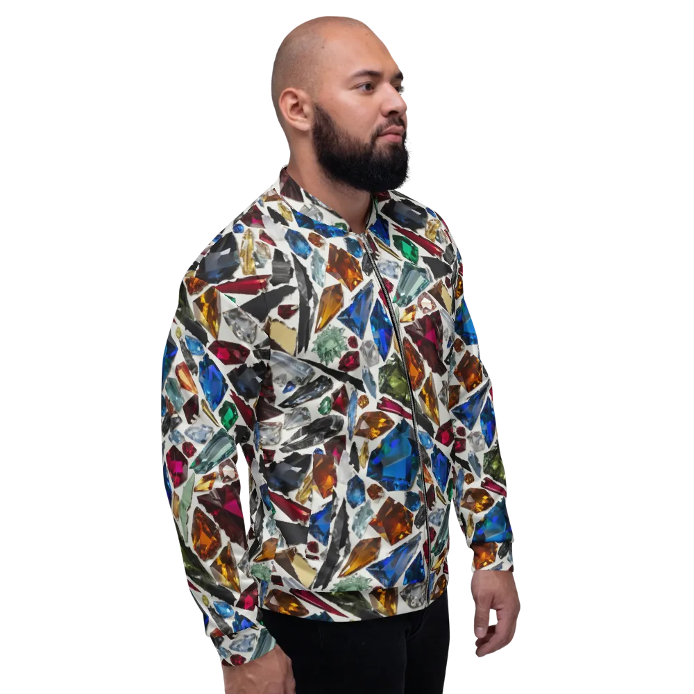 Gemstone Scatter on Bomber Jacket — Right