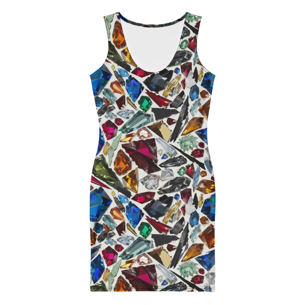 Gemstone Scatter on Bodycon Dress — Front