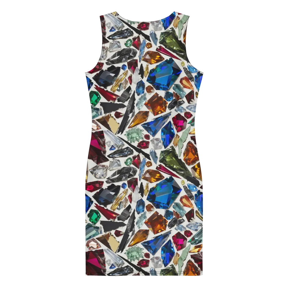 Gemstone Scatter on Bodycon Dress — Back