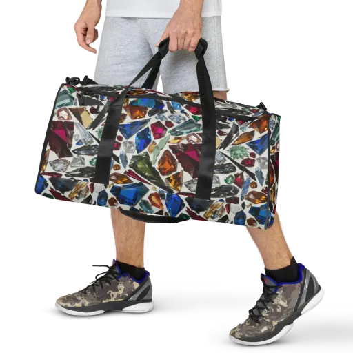 Gemstone Scatter on a Duffle Bag