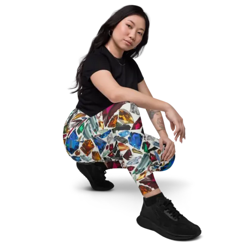 Gemstone Scatter on a Leggings with Pockets