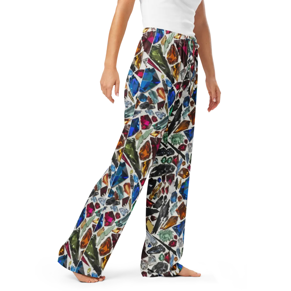 Gemstone Scatter on Women's Pajama Pants — Right Front