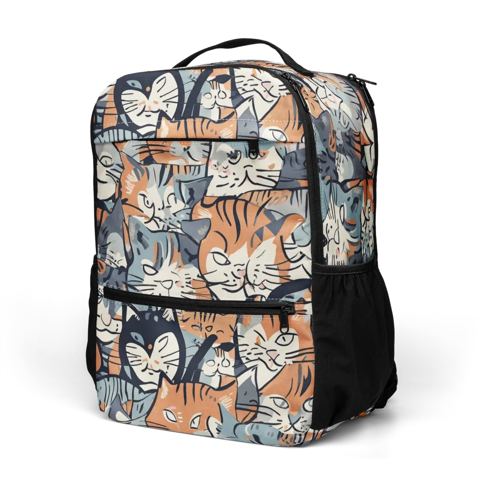 Feline Frenzy on Utility Backpack — Left Front