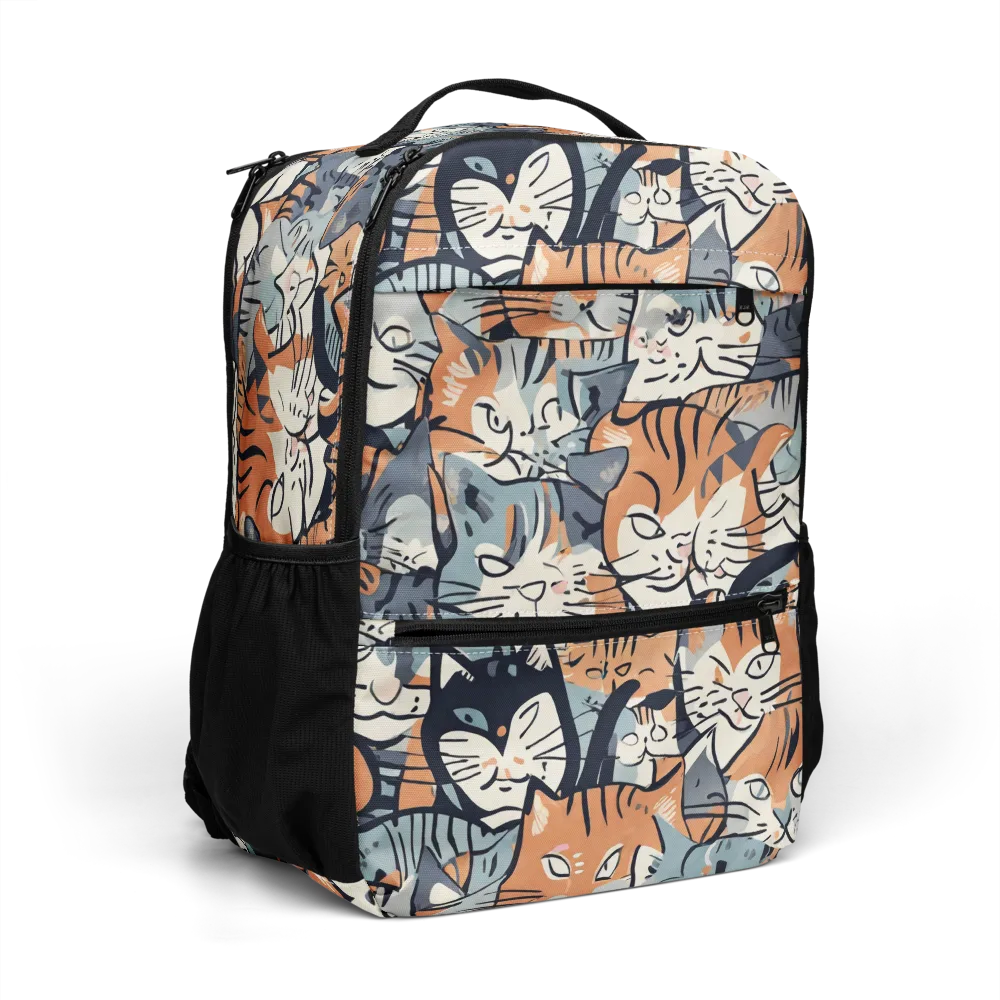 Feline Frenzy on Utility Backpack — Right Front