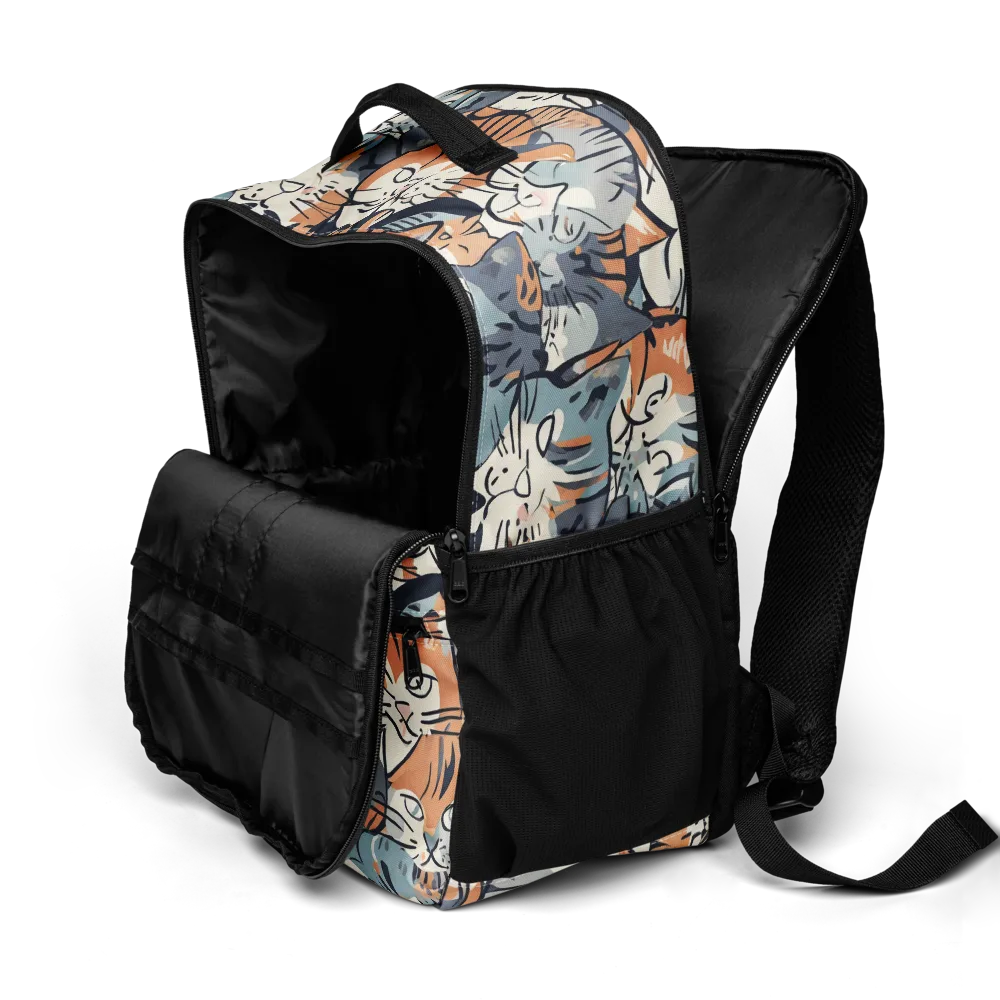Feline Frenzy on Utility Backpack — Product details 2