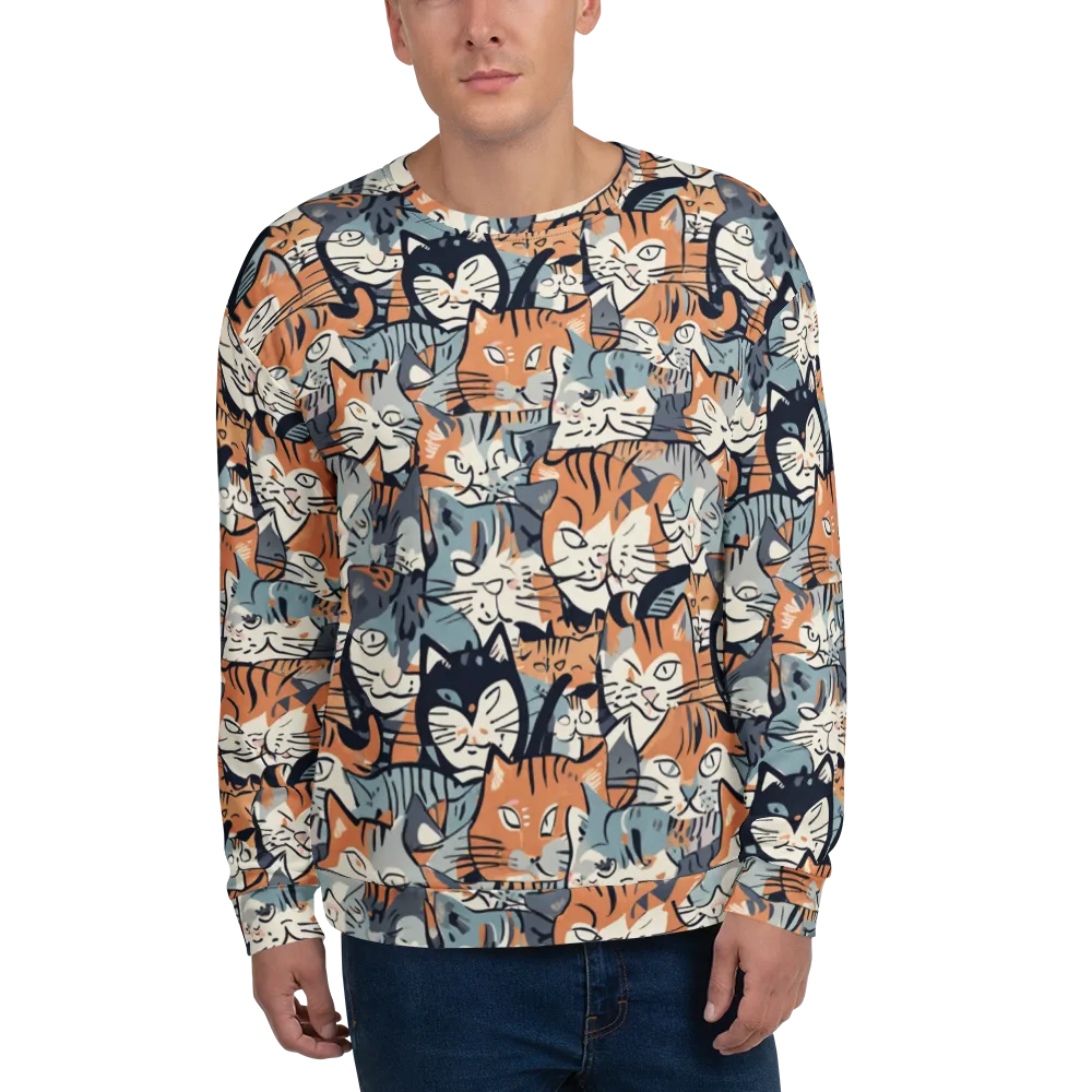 Feline Frenzy on Sweatshirt — Front