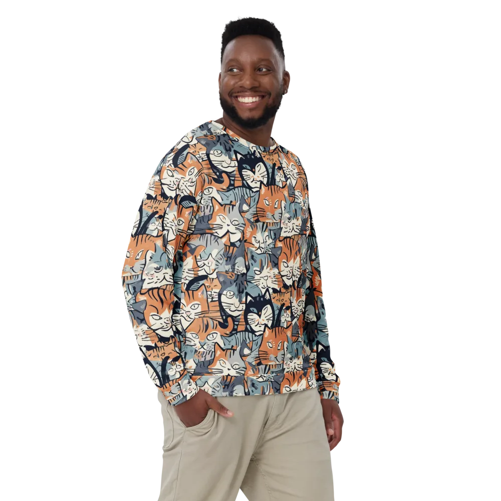 Feline Frenzy on Sweatshirt — Front