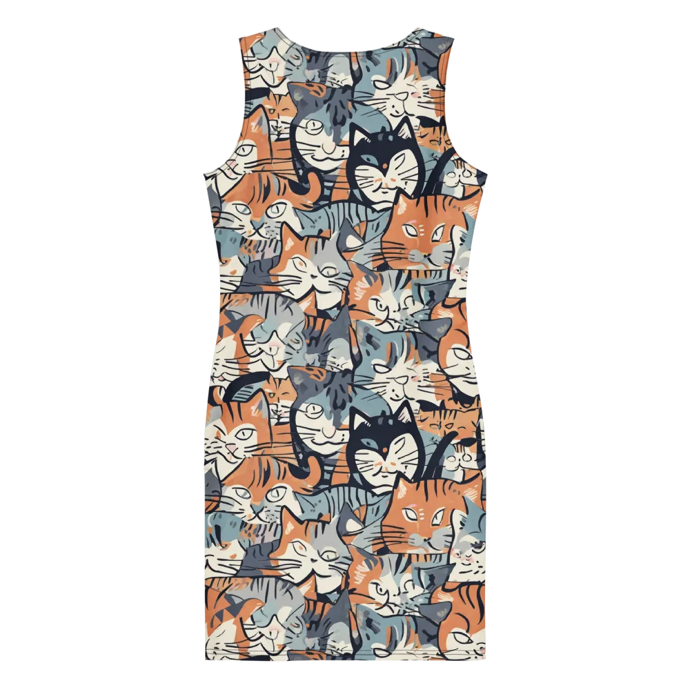 Feline Frenzy on Bodycon Dress — Back