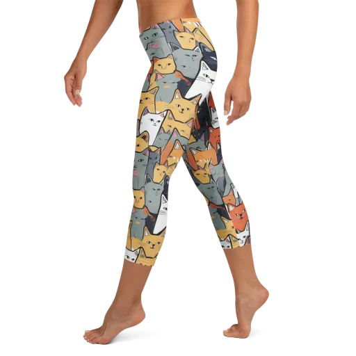 Catwalk Colony on a Capri Leggings