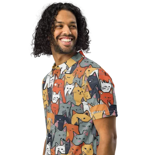 Catwalk Colony on a Men's Slim Fit Polo Shirt