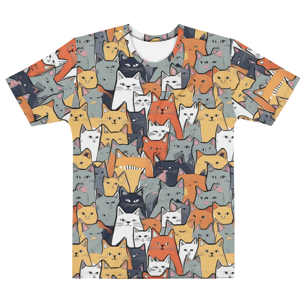 Catwalk Colony on Men's Cotton Crew Neck T-Shirt — Front