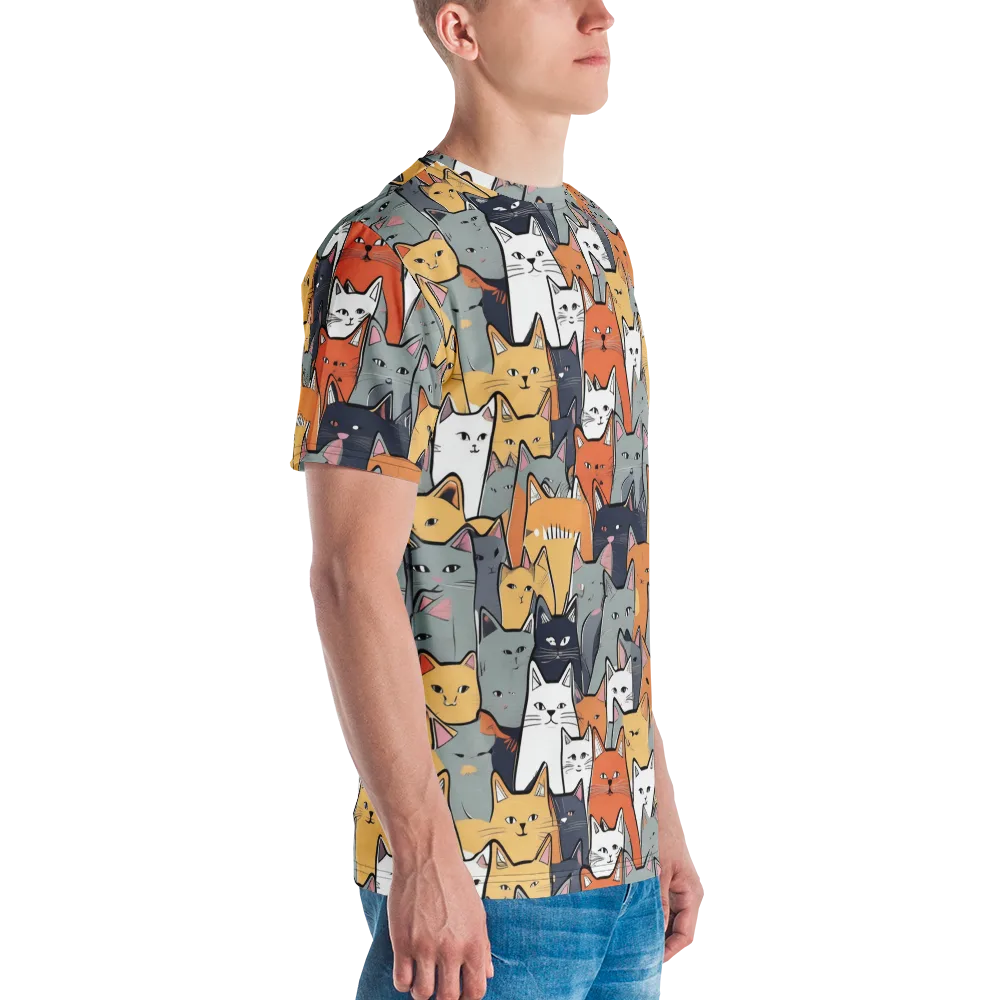 Catwalk Colony on Men's Crew Neck T-Shirt — Right