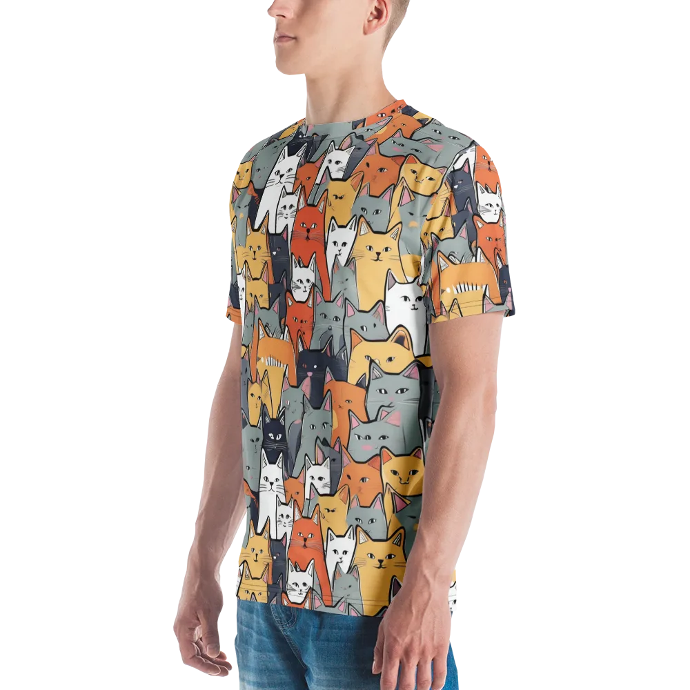 Catwalk Colony on Men's Crew Neck T-Shirt — Left