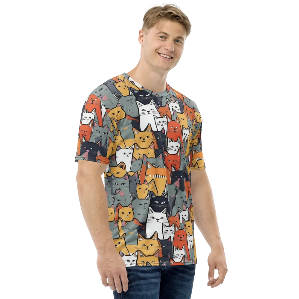 Catwalk Colony on Men's Crew Neck T-Shirt — Right
