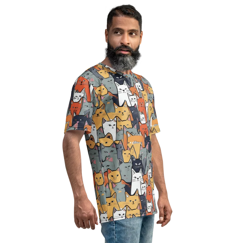 Catwalk Colony on Men's Crew Neck T-Shirt — Right