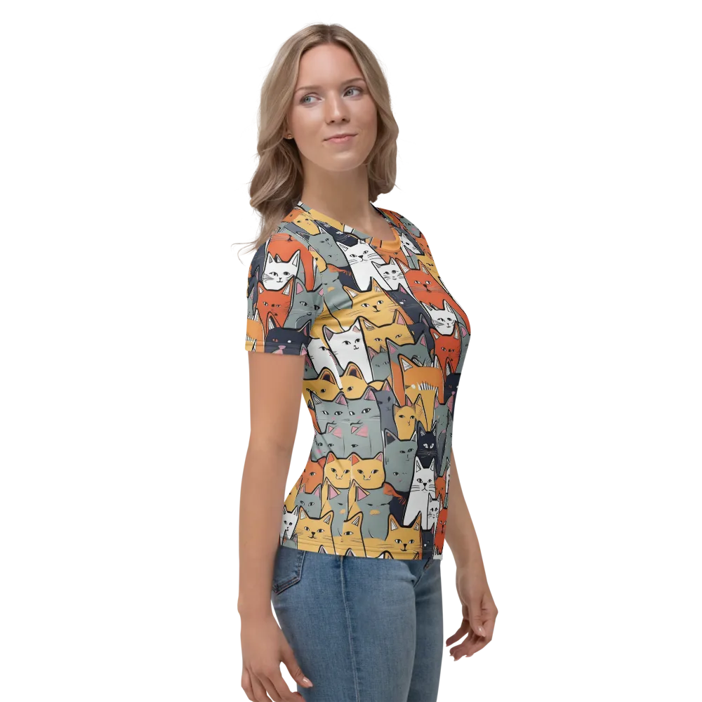 Catwalk Colony on Women's Crew Neck T-Shirt — Right