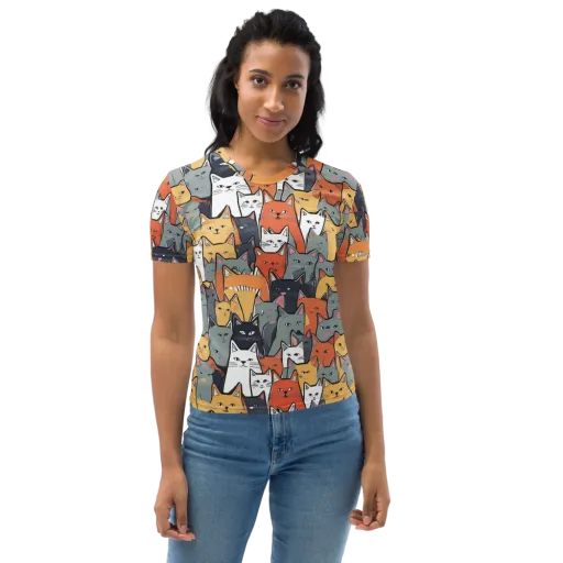Catwalk Colony on a Women's Crew Neck T-Shirt