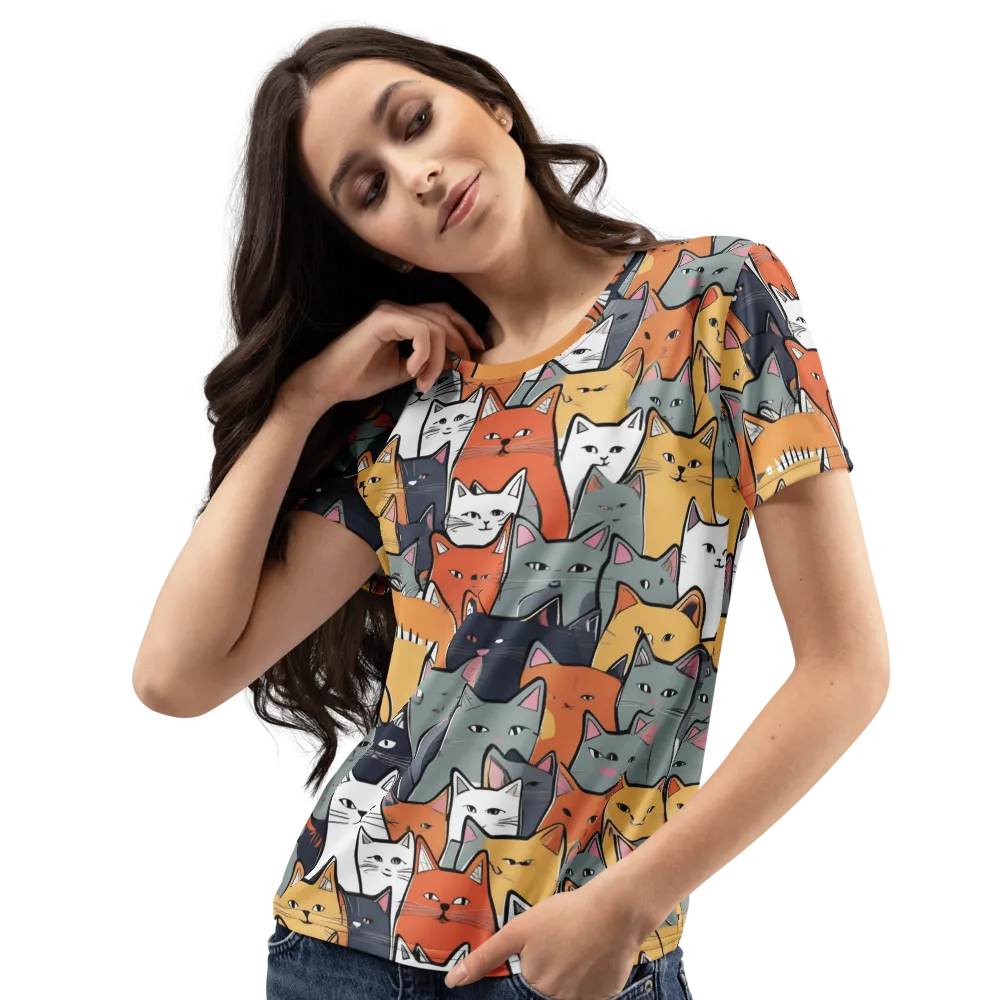 Catwalk Colony on Women's Crew Neck T-Shirt — Left Front