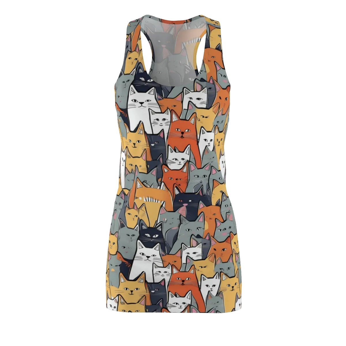 Catwalk Colony on Racerback Dress — Front