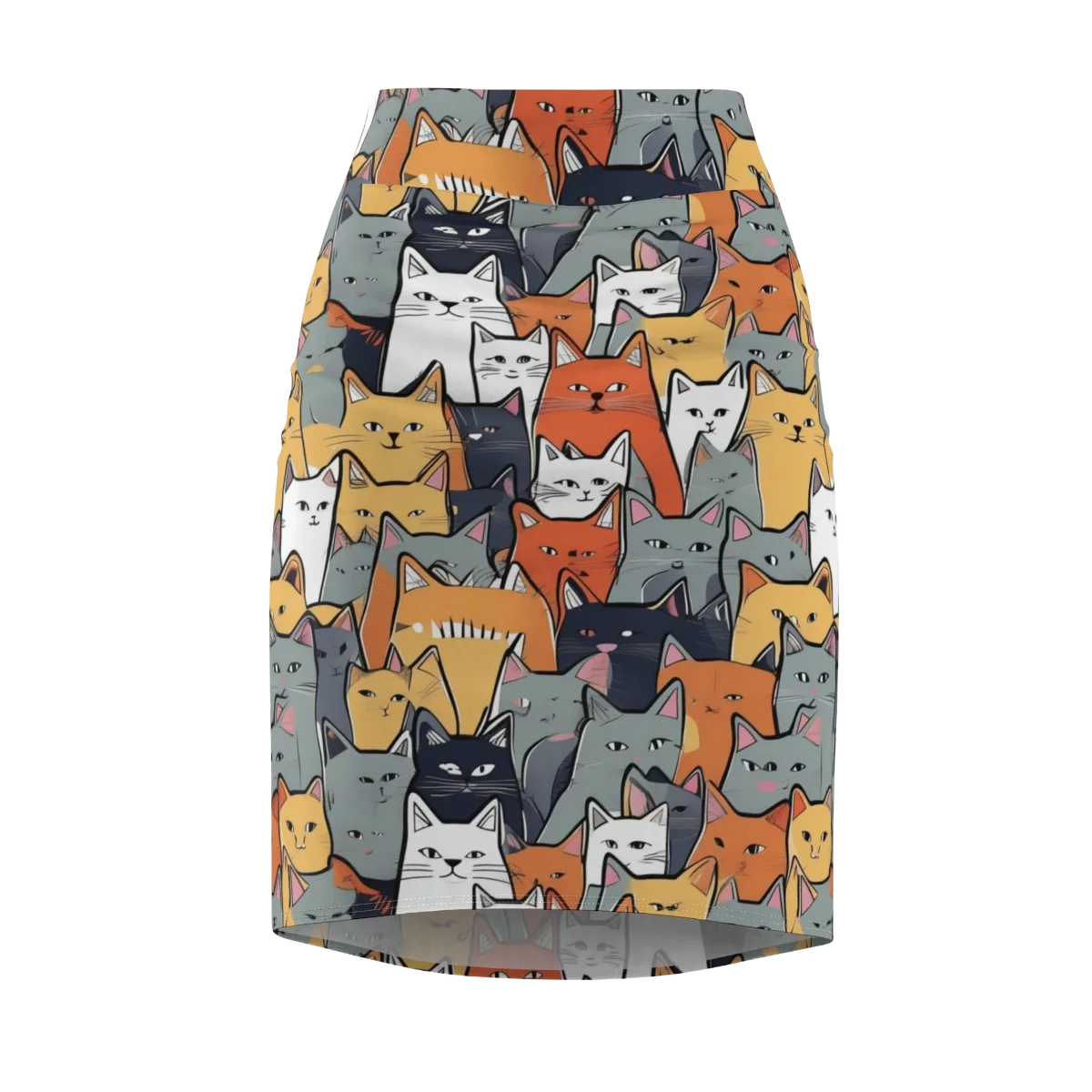 Catwalk Colony on Pencil Skirt — Front