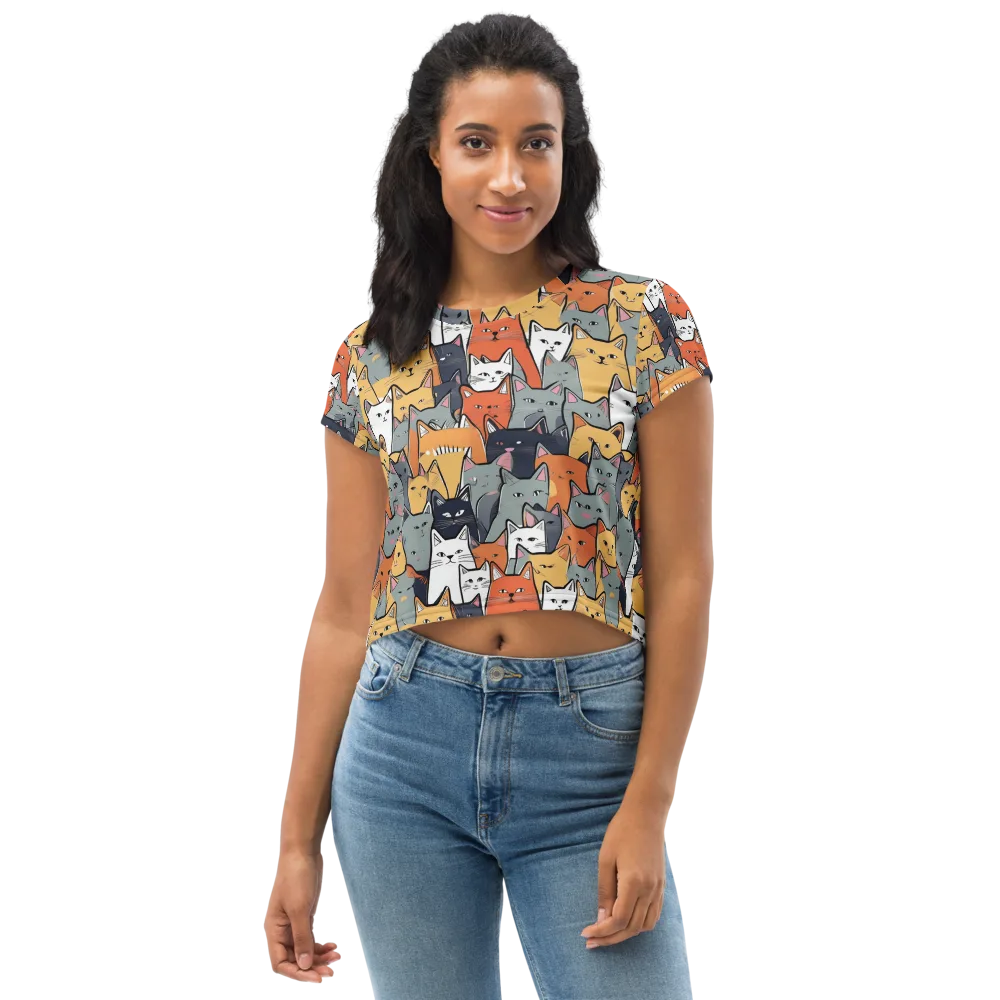 Catwalk Colony on Crop Tee — Front