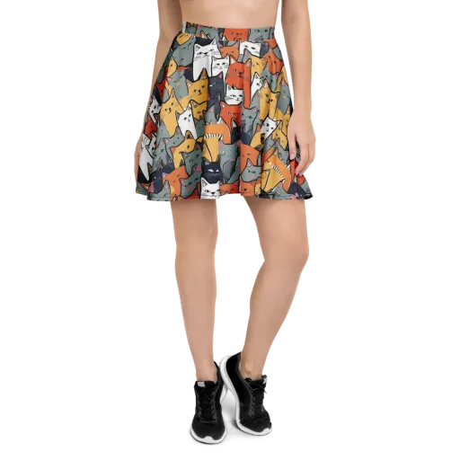 Catwalk Colony on a Skater Skirt
