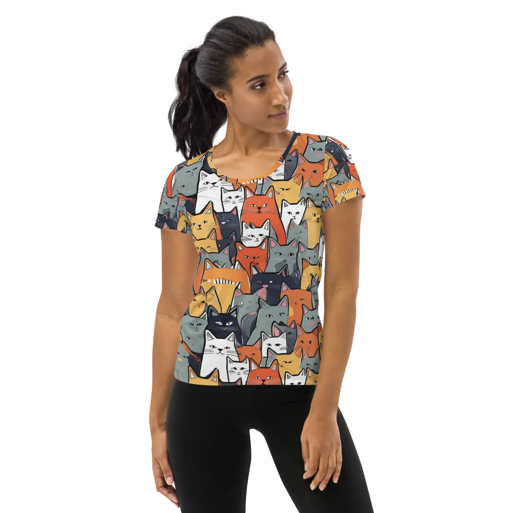 Catwalk Colony on Women's Athletic T-Shirt — Front