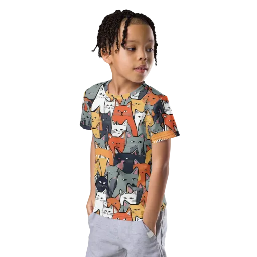 Catwalk Colony on a Kids Crew Neck T-Shirt