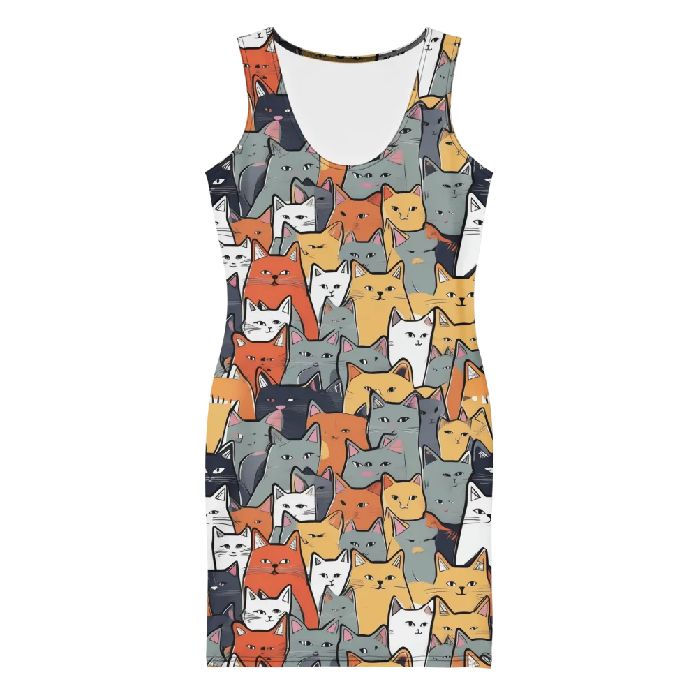 Catwalk Colony on Bodycon Dress — Front