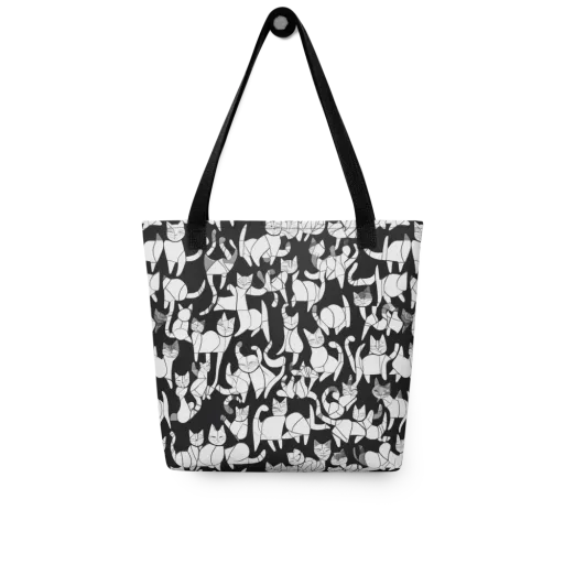 Nocturne Felines on a Tote Bag