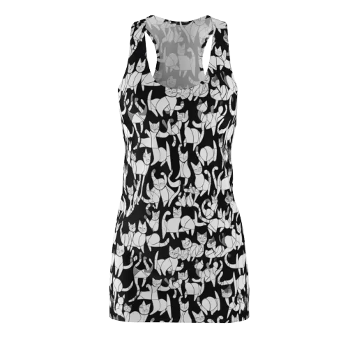 Nocturne Felines on a Racerback Dress