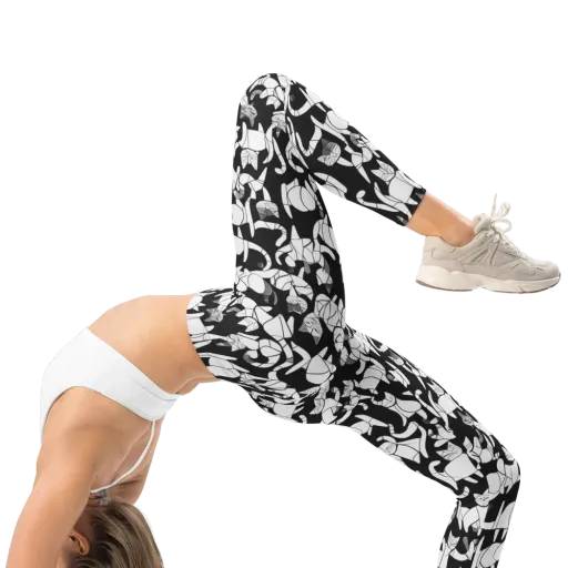 Nocturne Felines on a Leggings