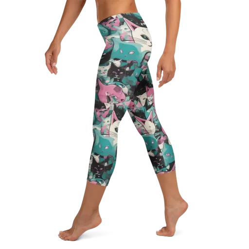 Whisker Pop on a Capri Leggings