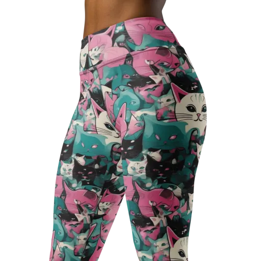 Whisker Pop on a Yoga Leggings