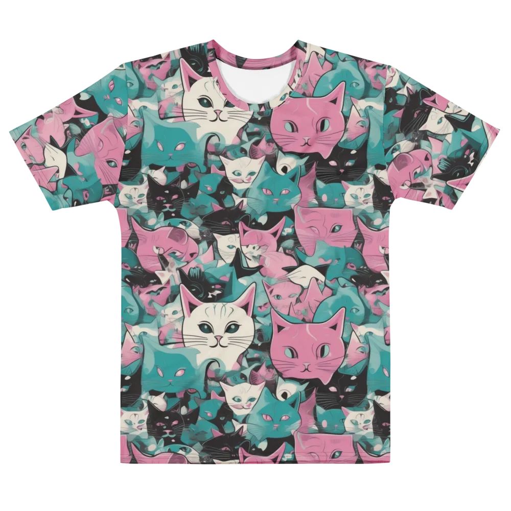 Whisker Pop on Men's Cotton Crew Neck T-Shirt — Front