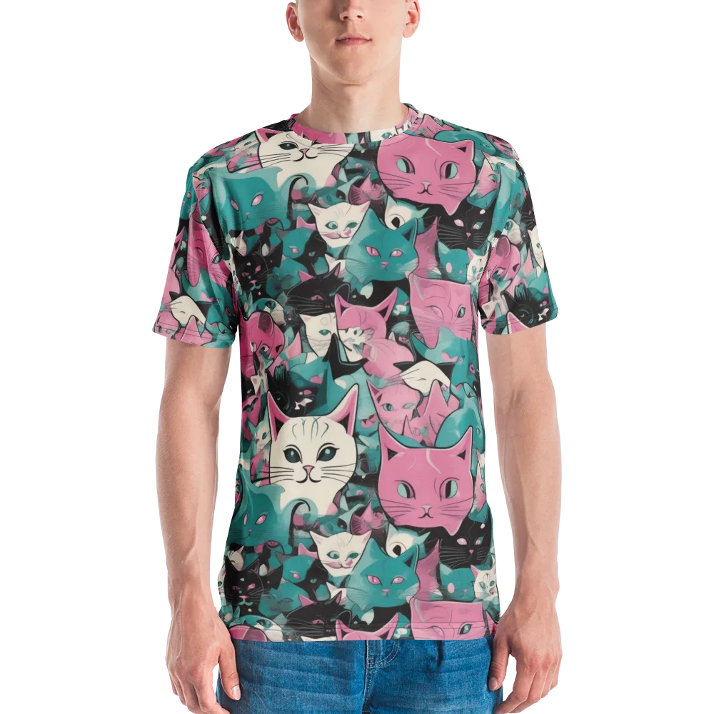 Whisker Pop on Men's Crew Neck T-Shirt — Front