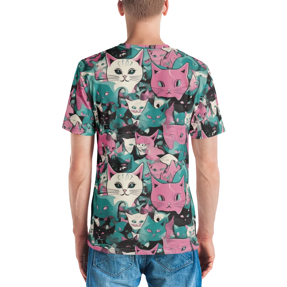 Whisker Pop on Men's Crew Neck T-Shirt — Back