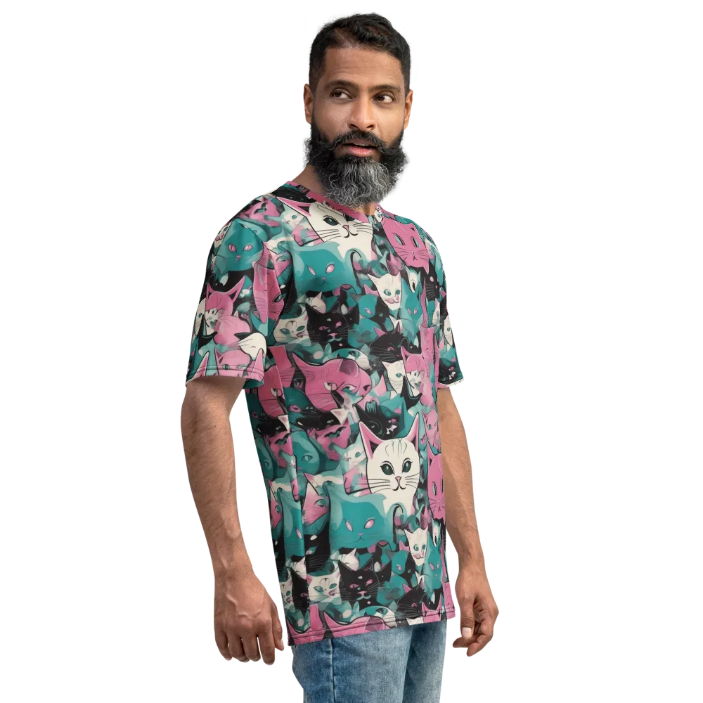 Whisker Pop on Men's Crew Neck T-Shirt — Right