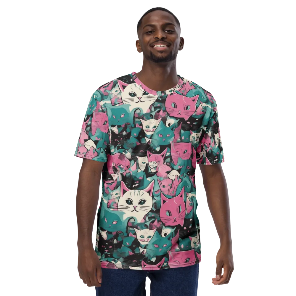 Whisker Pop on Men's Crew Neck T-Shirt — Front
