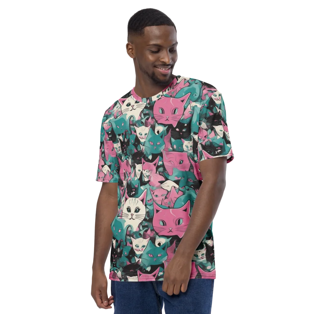 Whisker Pop on Men's Crew Neck T-Shirt — Left