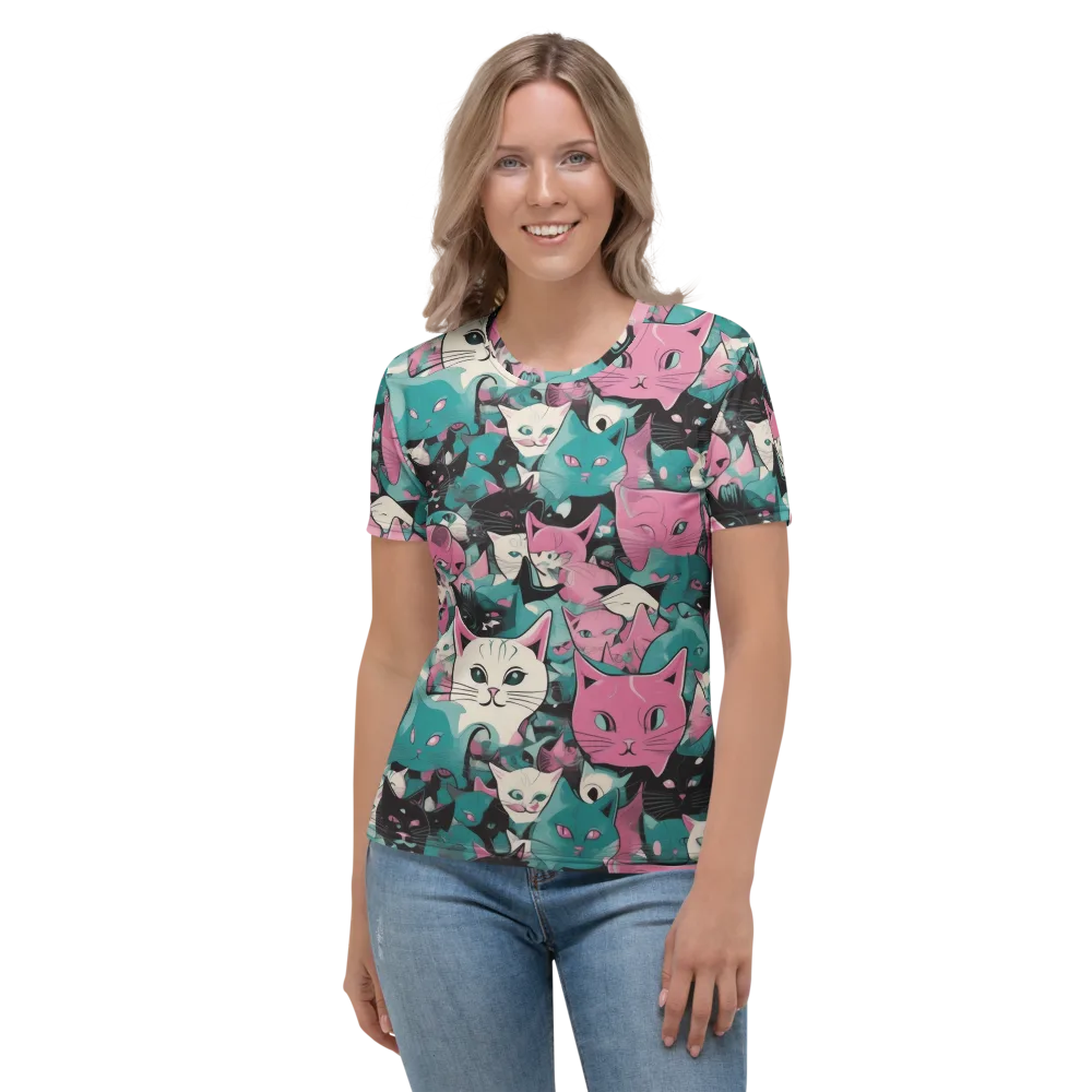 Whisker Pop on Women's Crew Neck T-Shirt — Front