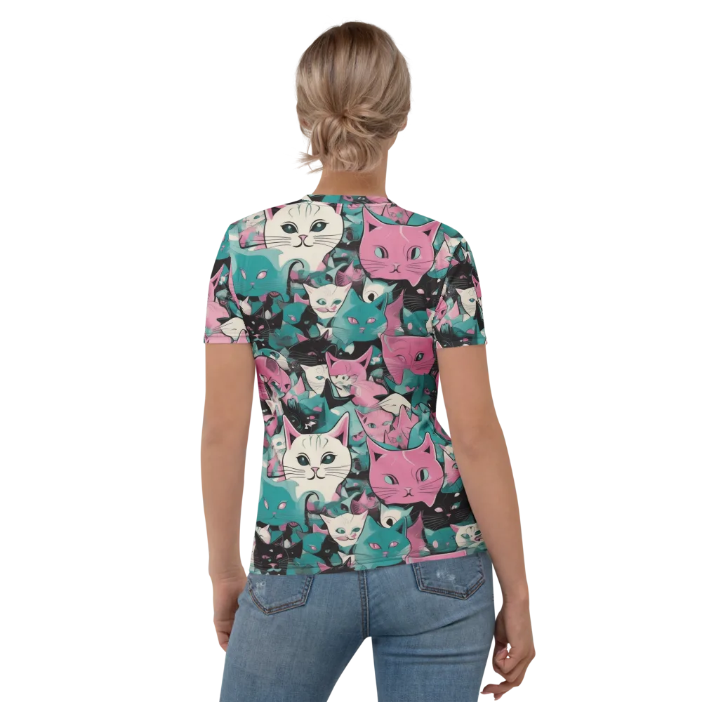 Whisker Pop on Women's Crew Neck T-Shirt — Back