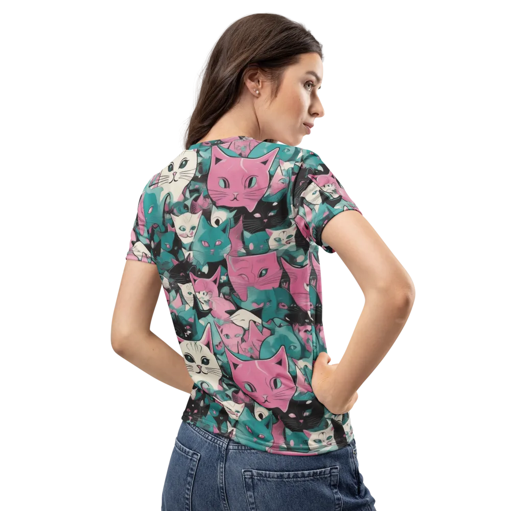 Whisker Pop on Women's Crew Neck T-Shirt — Back