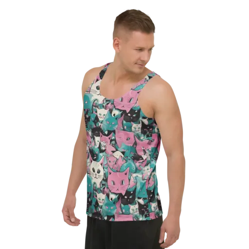 Whisker Pop on a Men's Tank Top