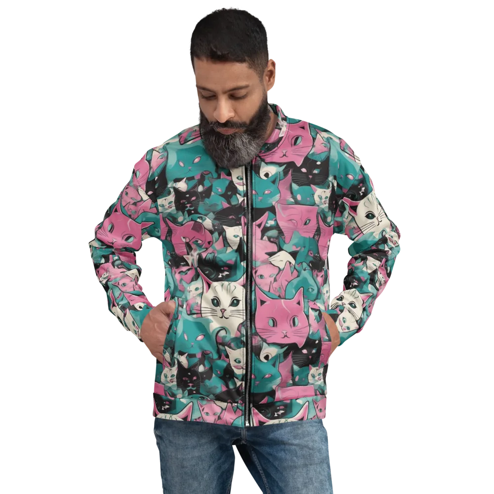 Whisker Pop on Bomber Jacket — Front