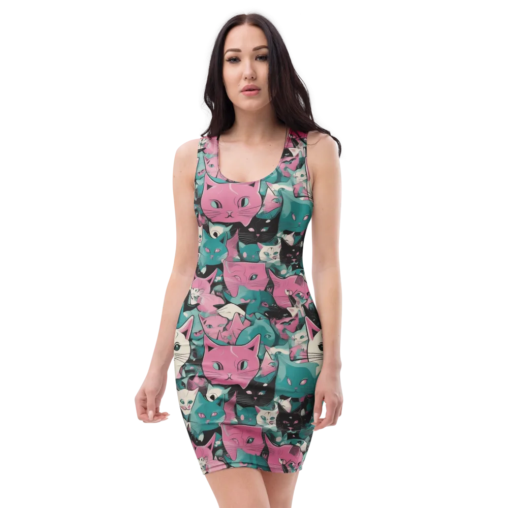 Whisker Pop on Bodycon Dress — Front
