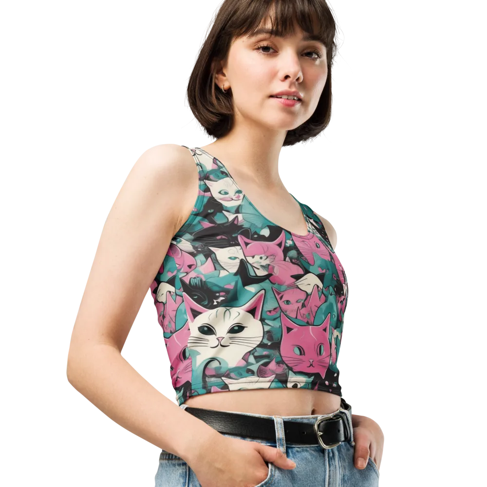 Whisker Pop on Crop Top — Right Front